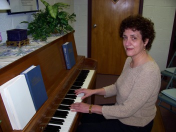 Susan at the piano